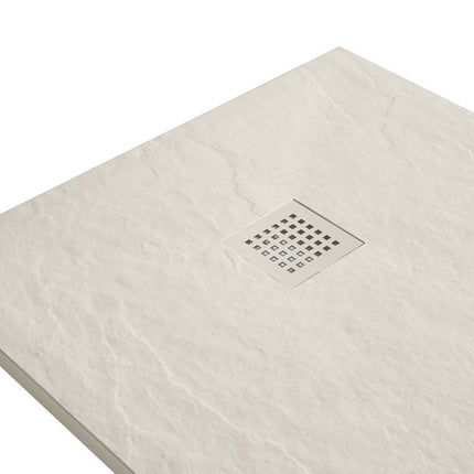 Wiesbaden Stonea douchebak antislip 90 x 140 cm beige - sfeerfoto | Schwertz & Co