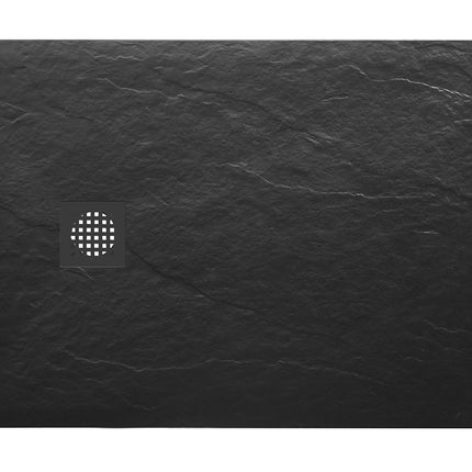 Wiesbaden Stonea douchebak 80 x 120 cm composiet mat zwart | Schwertz & Co