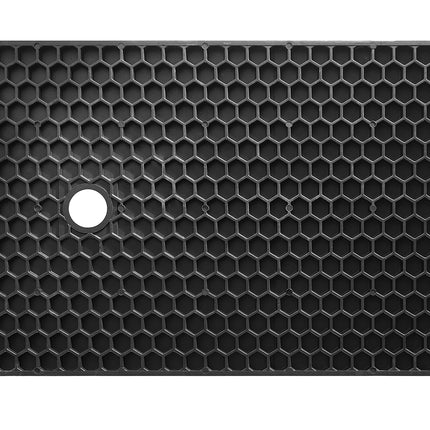 Wiesbaden Stonea douchebak 90 x 120 cm mat zwart - detailfoto antislip | Schwertz & Co
