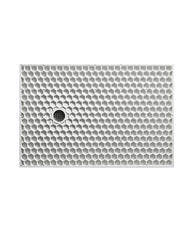 Wiesbaden Stonea douchebak antislip 100 x 120 cm composiet mat wit - afbeelding 4 | Schwertz & Co