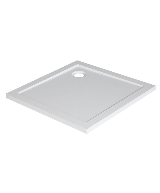 Xellanz luxe douchebak SMC vierkant 80 x 80 cm wit | Schwertz & Co