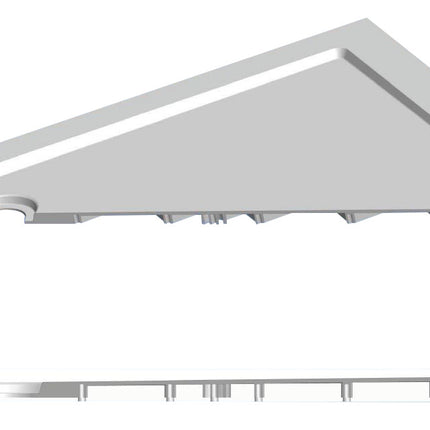Xellanz luxe douchebak SMC 120 x 90 cm glans wit - detailfoto | Schwertz & Co