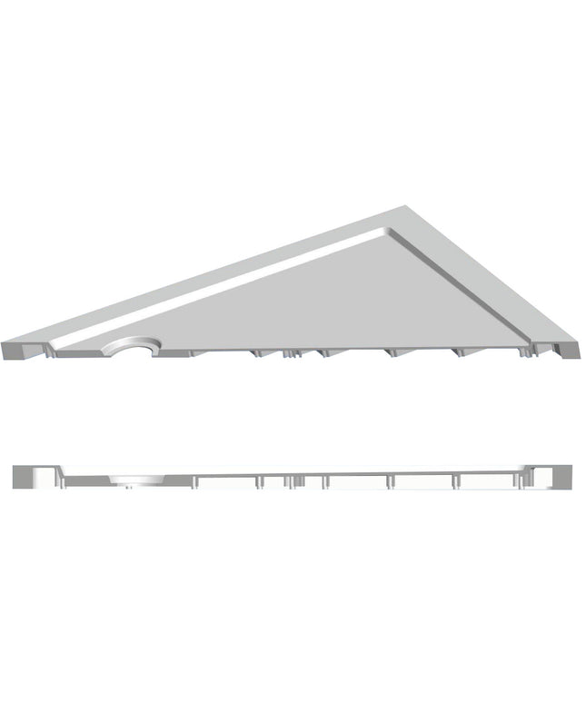 Xellanz receveur de douche SMC quart de rond 90 x 90 cm blanc - photo de détail | Schwertz & Co