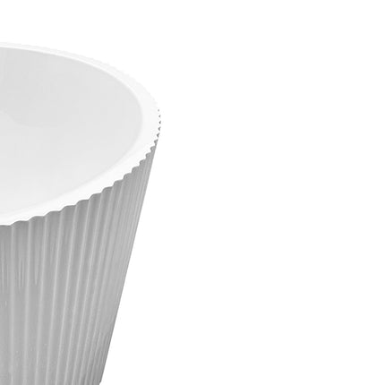Wiesbaden Rivi vrijstaand ligbad 180 x 80 cm mat wit - detailfoto waste | Schwertz & Co