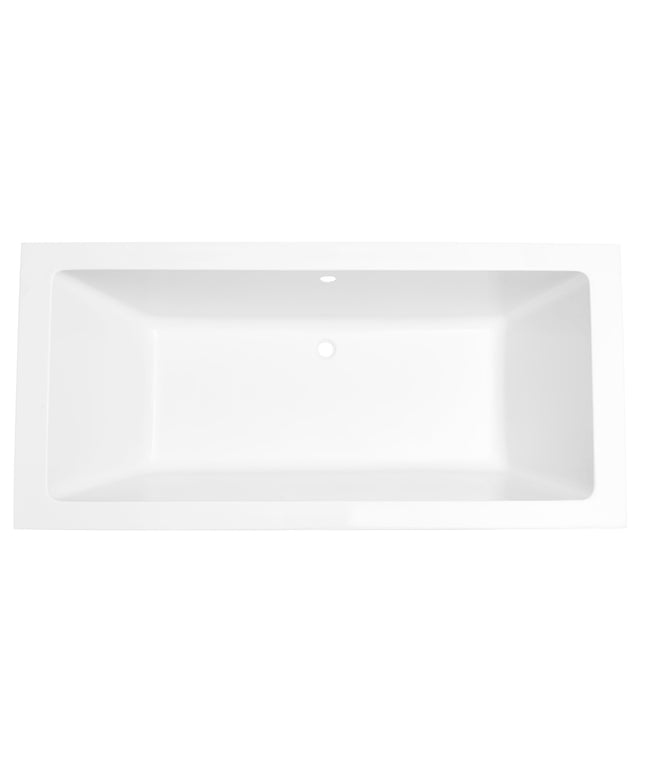 Xellanz Santino SQ duo ligbad 180 x 80 cm glans wit - sfeerfoto | Schwertz & Co