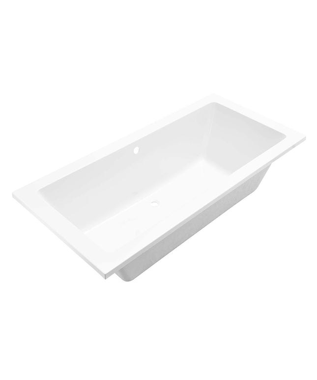 Xellanz Santino SQ inbouw duo ligbad 180 x 80 cm glans wit | Schwertz & Co