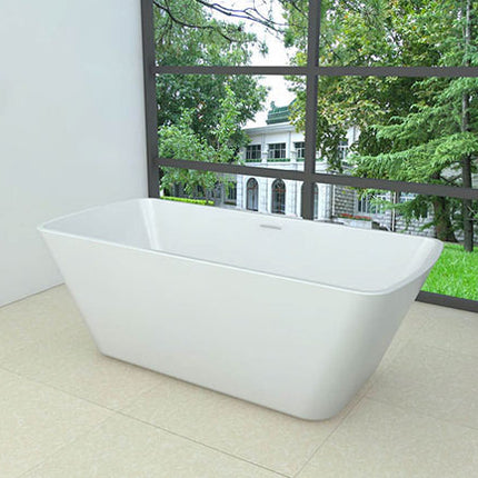 Wiesbaden Larx vrijstaand ligbad 170 x 78 cm glans wit - detailfoto waste | Schwertz & Co
