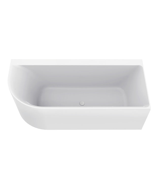 Wiesbaden Zenn hoekbad rechts 170 x 75 cm glans wit | Schwertz & Co
