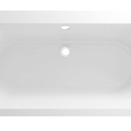 Xellanz Portus RD inbouw duo ligbad 180 x 80 x 49 cm mat wit - detailfoto | Schwertz & Co