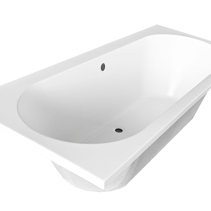 Xellanz Portus RD inbouw duo ligbad 180 x 80 x 49 cm mat wit | Schwertz & Co