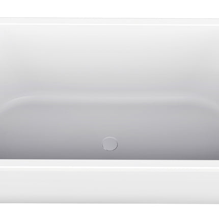 Wiesbaden Liora half vrijstaand ligbad 170 x 75 cm glans wit | Schwertz & Co