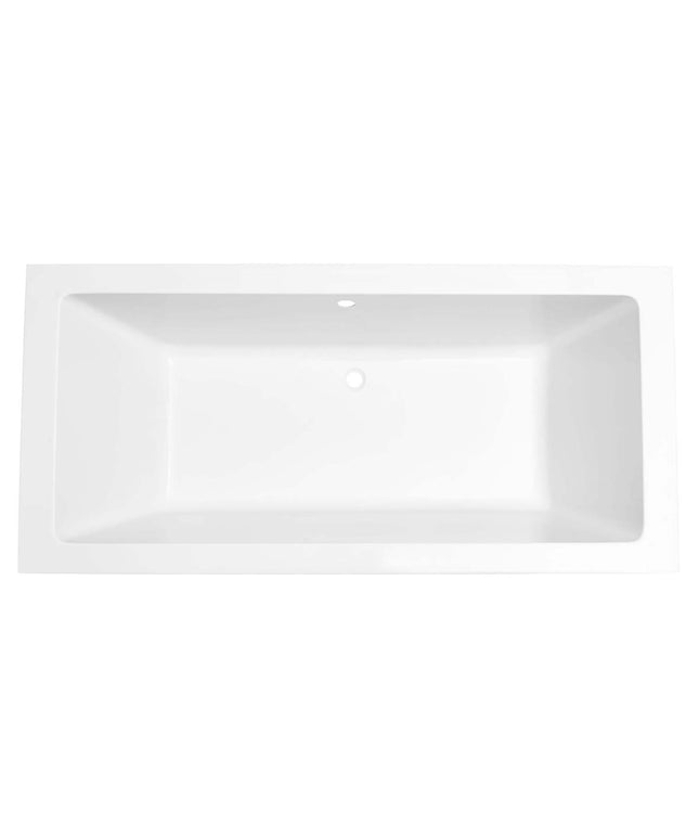 Xellanz Santino SQ inbouw duo ligbad 180 x 80 x 49 cm mat wit - detailfoto | Schwertz & Co