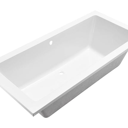 Xellanz Santino SQ inbouw duo ligbad 180 x 80 x 49 cm mat wit | Schwertz & Co