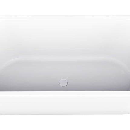 Wiesbaden Liora half vrijstaand ligbad 180 x 80 cm glans wit | Schwertz & Co
