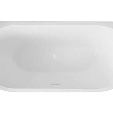 Wiesbaden Rivi half vrijstaand ligbad 170 x 80 cm glans wit - sfeerfoto | Schwertz & Co