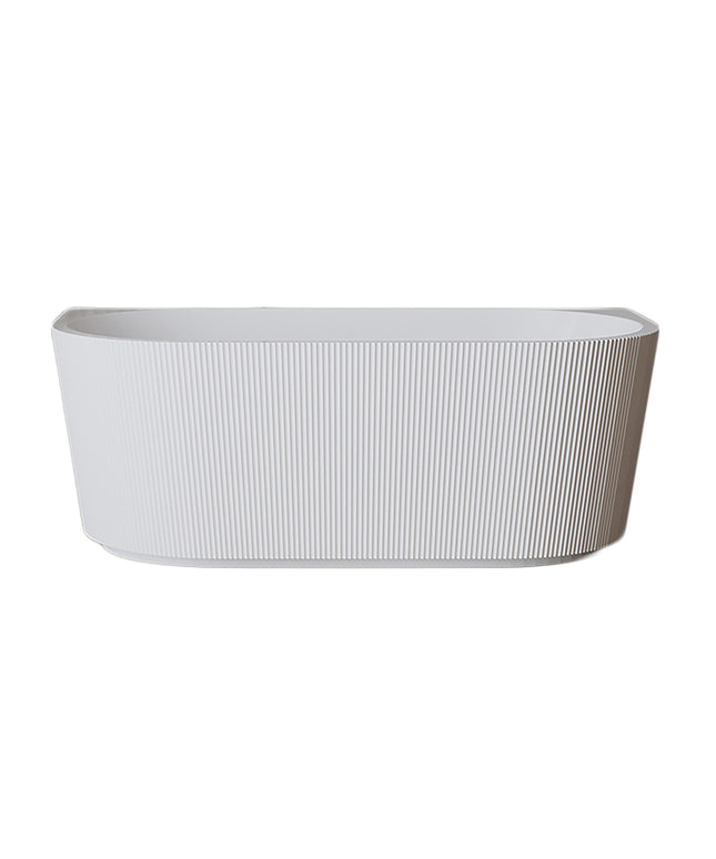 Wiesbaden Rivi half vrijstaand ligbad 170 x 80 cm glans wit | Schwertz & Co