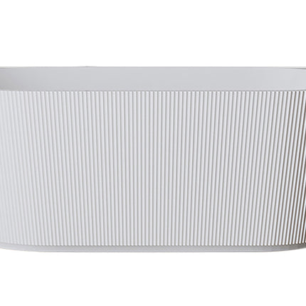 Wiesbaden Rivi half vrijstaand ligbad 180 x 80 cm mat wit | Schwertz & Co
