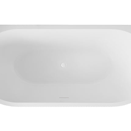 Wiesbaden Rivi half vrijstaand ligbad 180 x 80 cm mat wit - sfeerfoto | Schwertz & Co