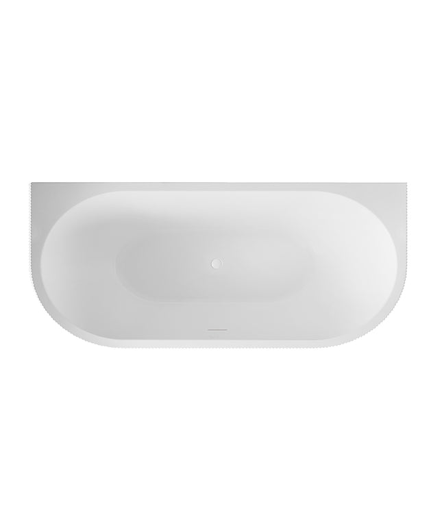 Wiesbaden Rivi half vrijstaand ligbad 180 x 80 cm mat wit - sfeerfoto | Schwertz & Co
