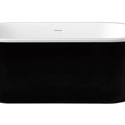 Xellanz Nero vrijstaand ligbad 178 x 80 cm wit zwart - detailfoto 1 | Schwertz & Co