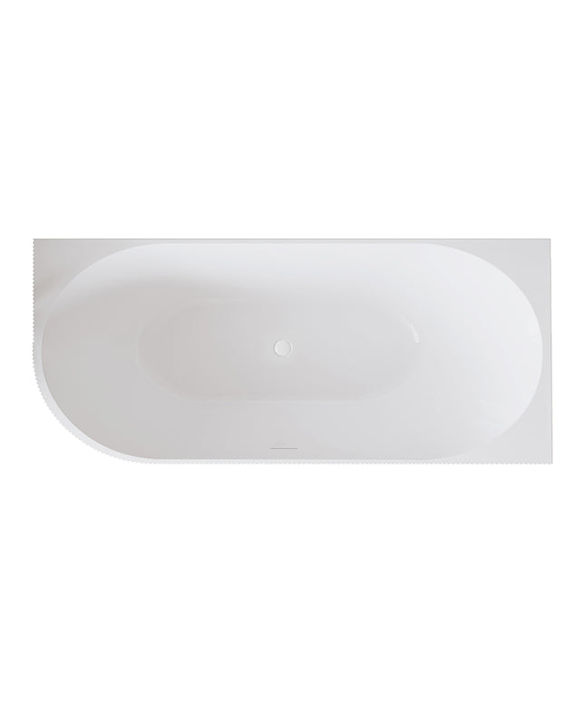 Wiesbaden Rivi hoekbad rechts 170 x 80 cm glans wit - sfeerfoto | Schwertz & Co