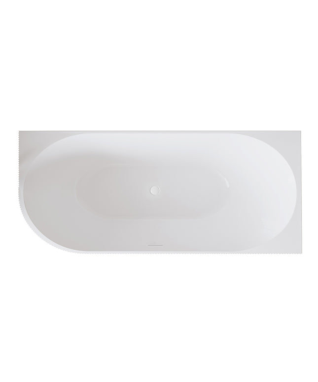 Wiesbaden Rivi hoekbad rechts 180 x 80 cm glans wit - sfeerfoto | Schwertz & Co