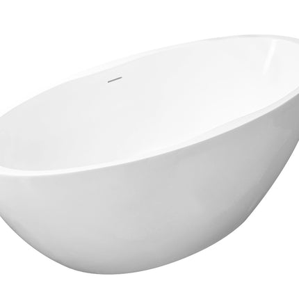 Wiesbaden Oval vrijstaand ligbad 170 x 78 cm mat wit | Schwertz & Co