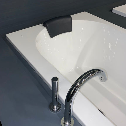 Wiesbaden Relax hoofdkussen voor ligbaden zwart - detailfoto achterzijde | Schwertz & Co