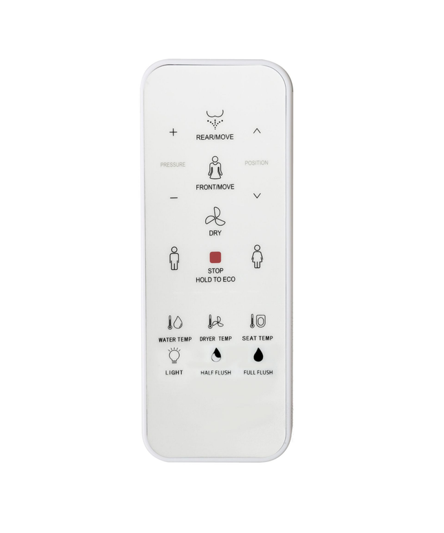 Creavit WQ Smart Toilet – douche-wc met afstandsbediening – wit – inclusief wc-zitting