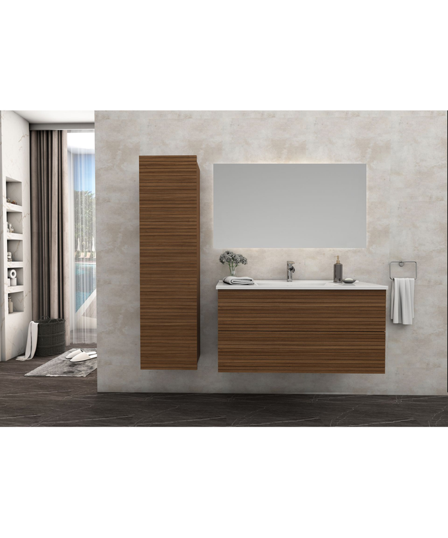 ALONI ELITE wastafelonderkast – 80 cm – Walnoot – Softclose