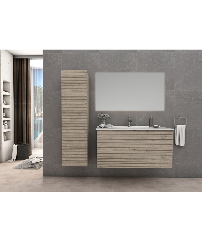 ALONI ELITE wastafelonderkast – 80 cm – Licht hout eiken – Softclose