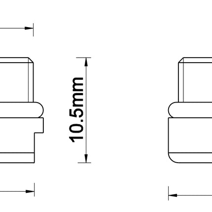Xellanz Asmaro/Amador schuimstraalbreker fonteinkraan chroom - technische tekening | Schwertz & Co