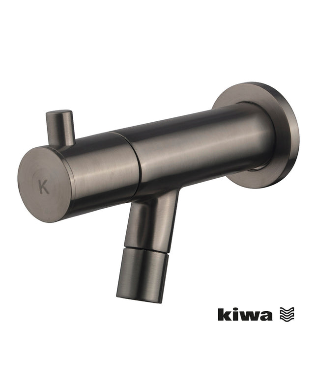 Wiesbaden Amador fonteinkraan met muurbevestiging gunmetal | Schwertz & Co