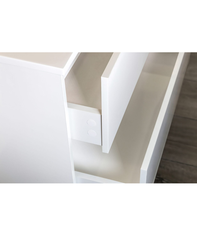 ALONI HAYAT wastafelonderkast – 119,5x50x45 cm – Glanzend wit – Greeploos & softclose