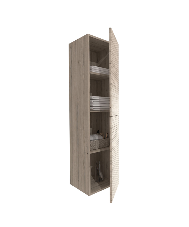 Aloni Elite Elite High Bathodet - 160 cm - Madera clara - Alivio horizontal - SoftClose