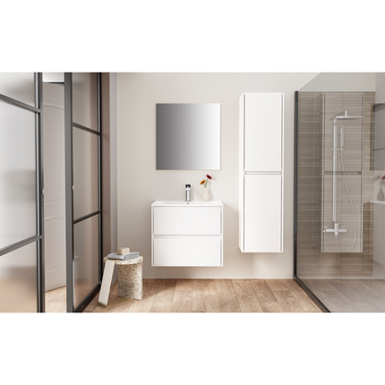 ALONI HAYAT spiegel – 57x60 cm – Glanzend wit