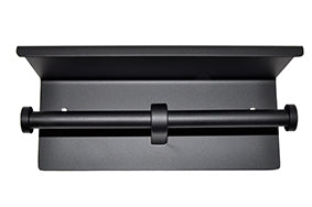 Wiesbaden Brush dubbele toiletrolhouder mat zwart - sfeerfoto | Schwertz & Co