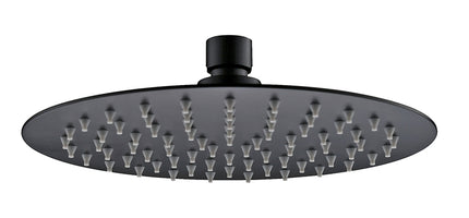 Xellanz Tivaro hoofddouche rond 25 cm mat zwart | Schwertz & Co
