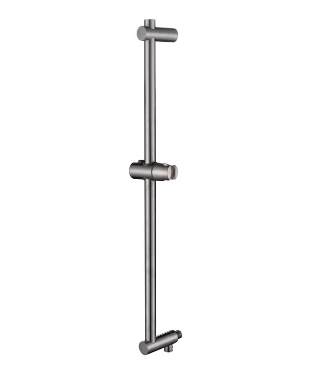 Barre de douche coulissante avec sortie d'eau 75 cm Wiesbaden 304 inox brossé | Schwertz & Co