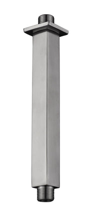 Wiesbaden 304 douchearm plafondbevestiging vierkant 20 cm geborsteld RVS | Schwertz & Co