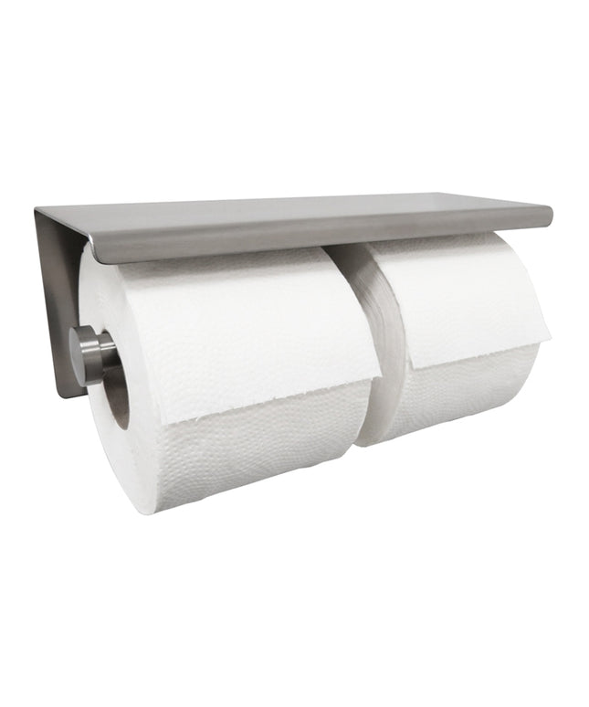 Wiesbaden Brush porte-rouleau double inox | Schwertz & Co
