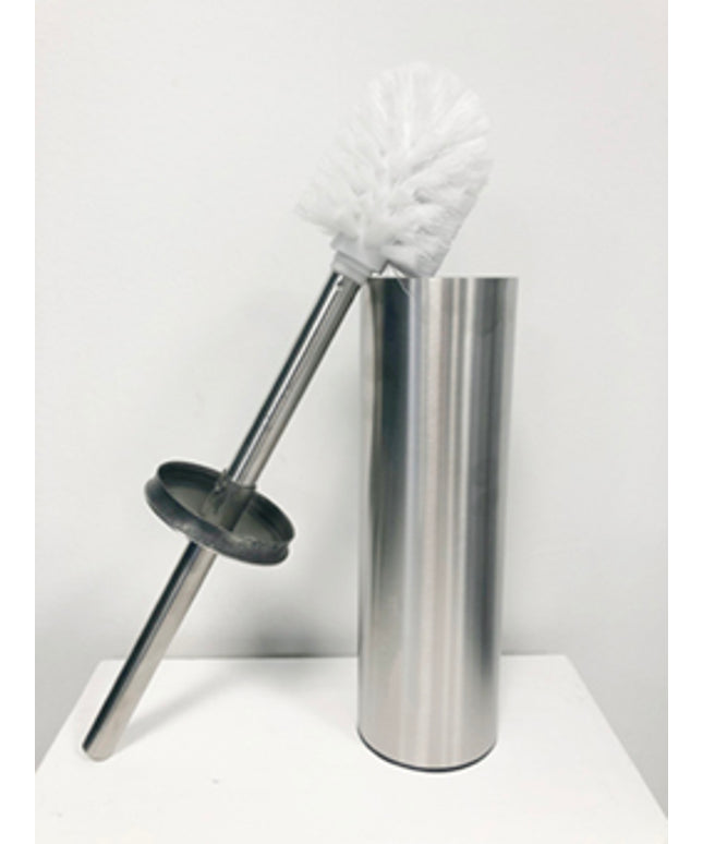 Wiesbaden 304 brosse WC avec support inox brossé - photo détail | Schwertz & Co