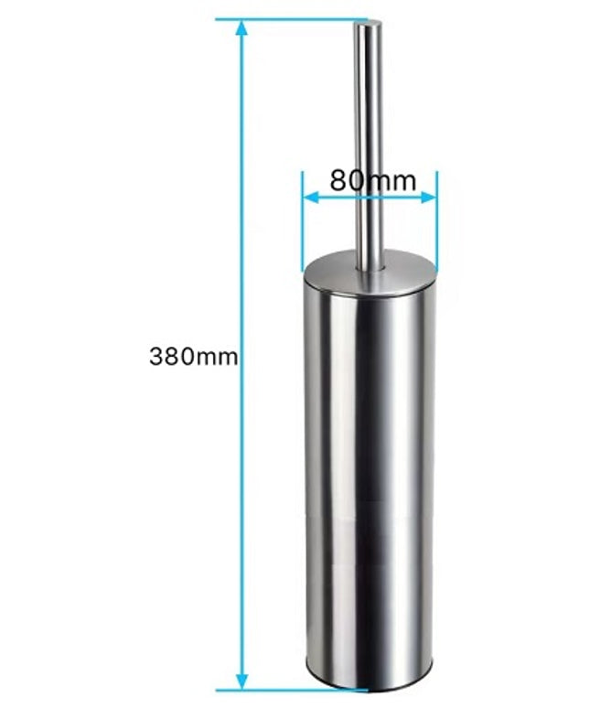 Wiesbaden 304 brosse WC avec support inox brossé - dessin technique | Schwertz & Co