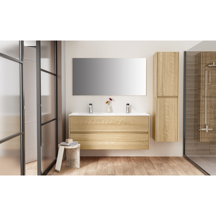 ALONI HAYAT wastafelonderkast – 119,5x50x45 cm – Eik – Greeploos & softclose