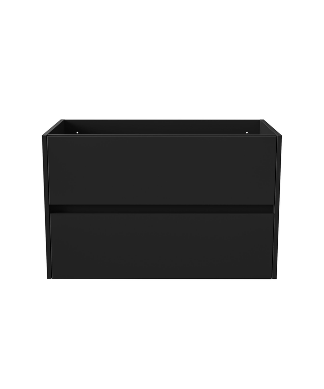 ALONI HAYAT wastafelonderkast – 79,5x50x45 cm – Mat zwart – Greeploos & softclose