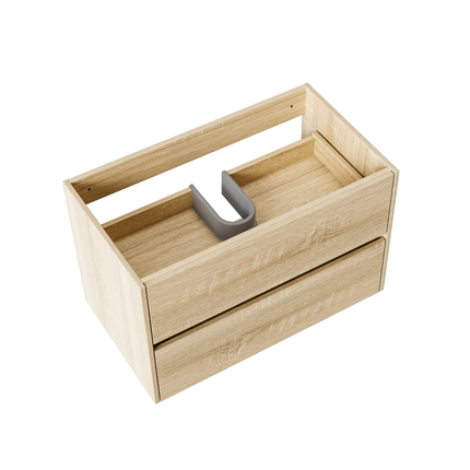 ALONI HAYAT wastafelonderkast – 79,5x50x45 cm – Eik – Greeploos & softclose