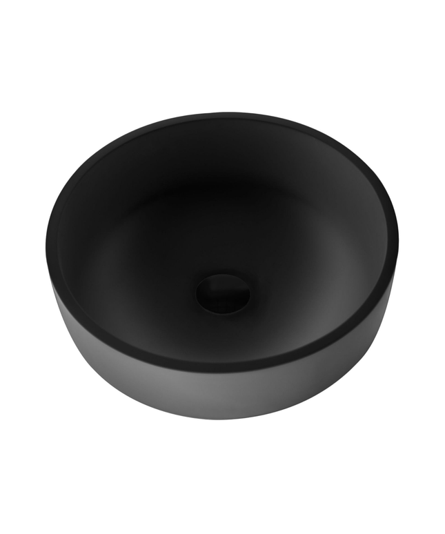 ALONI Solid Surface Opbouw Waskom – Mat Zwart