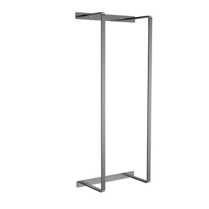Aloni handdoekrek – verticaal – 67x28x14 cm – gunmetal – roestvrij staal