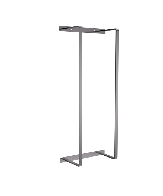 Aloni handdoekrek – verticaal – 67x28x14 cm – gunmetal – roestvrij staal