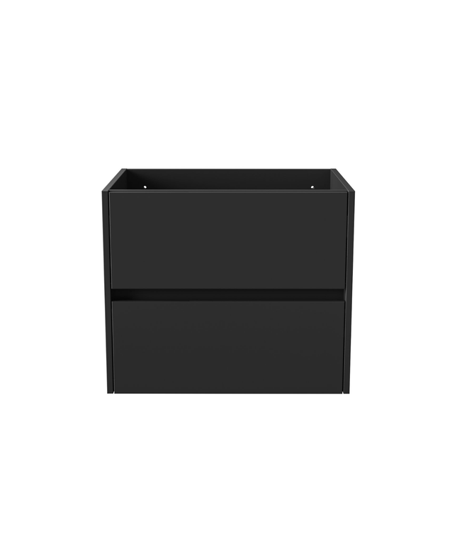 ALONI HAYAT wastafelonderkast – 59,5x50x45 cm – Mat zwart – Greeploos & softclose